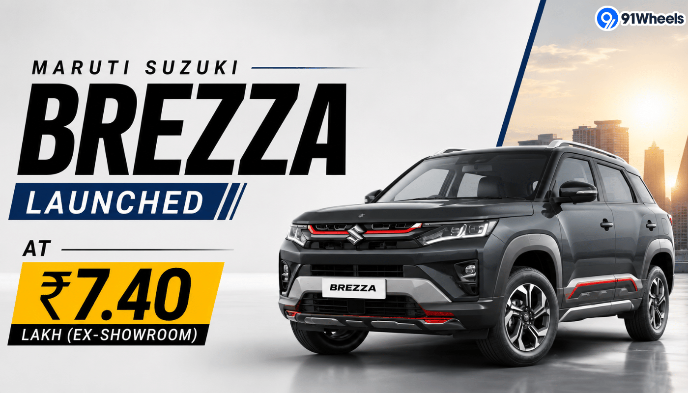 Maruti Suzuki Brezza Facelift Launched At Rs 7.40 Lakh (ex-show) Gets New Turbo Petrol Engine
